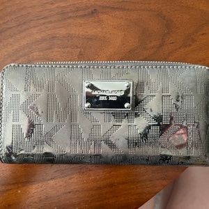 Michael Kors Large Silver Wallet